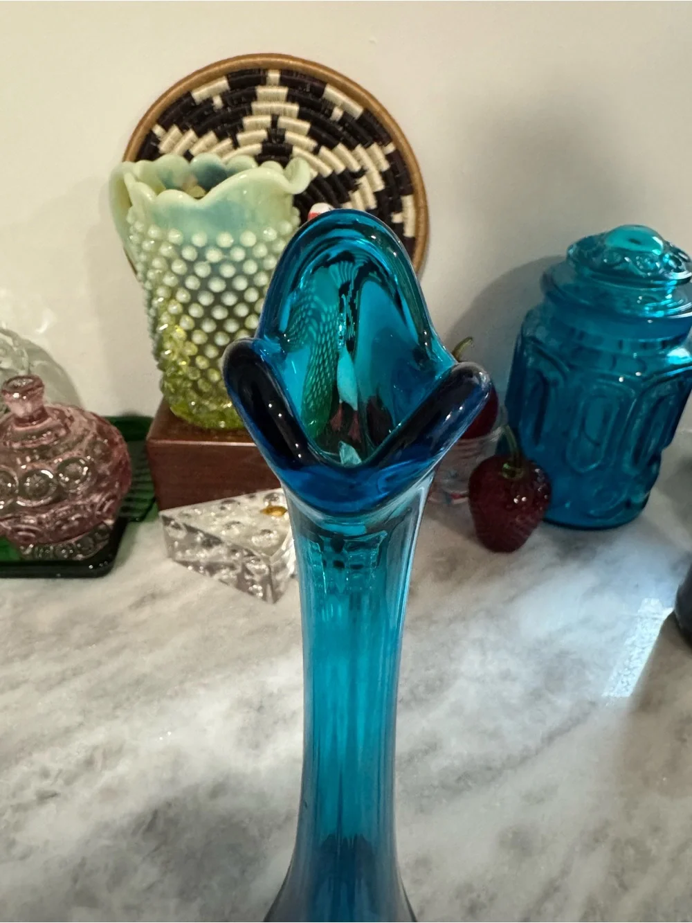 Viking Bluenique Drape Vase